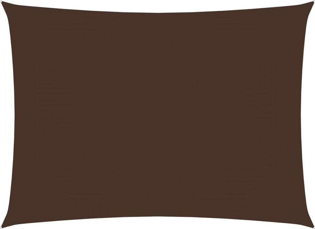 Sonnensegel Oxford-Gewebe Rechteckig 5x6 m Braun