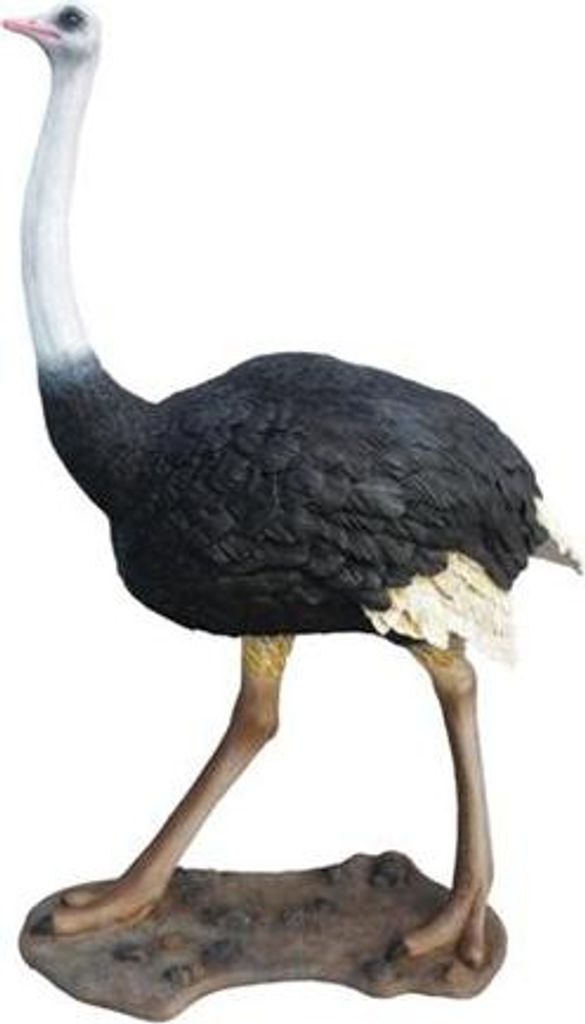 Straus Lebensgroße Figur Dekoration Statuen Skulptur Garten Deko Figuren 105cm