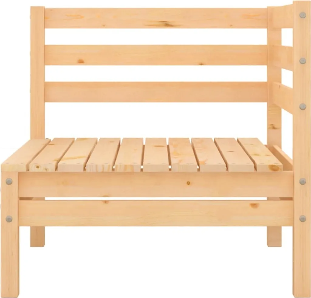 Divano Angolare da Giardino in Pino Massiccio | Design Modulare Robusto