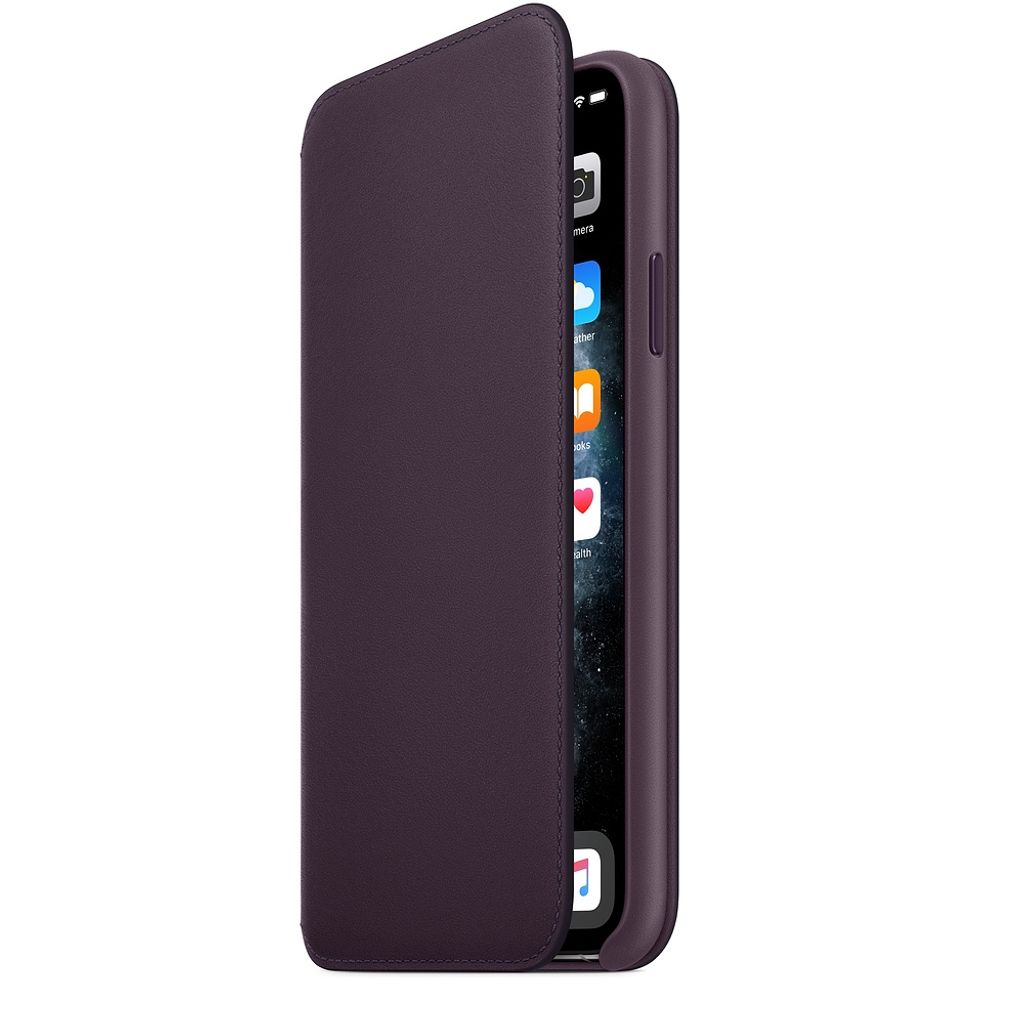 Apple iPhone 11 Pro Max Leder Folio (MX092ZM/A) Purple Neu Produktbild 