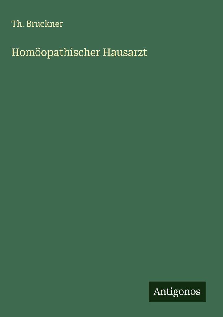 Homöopathischer Hausarzt