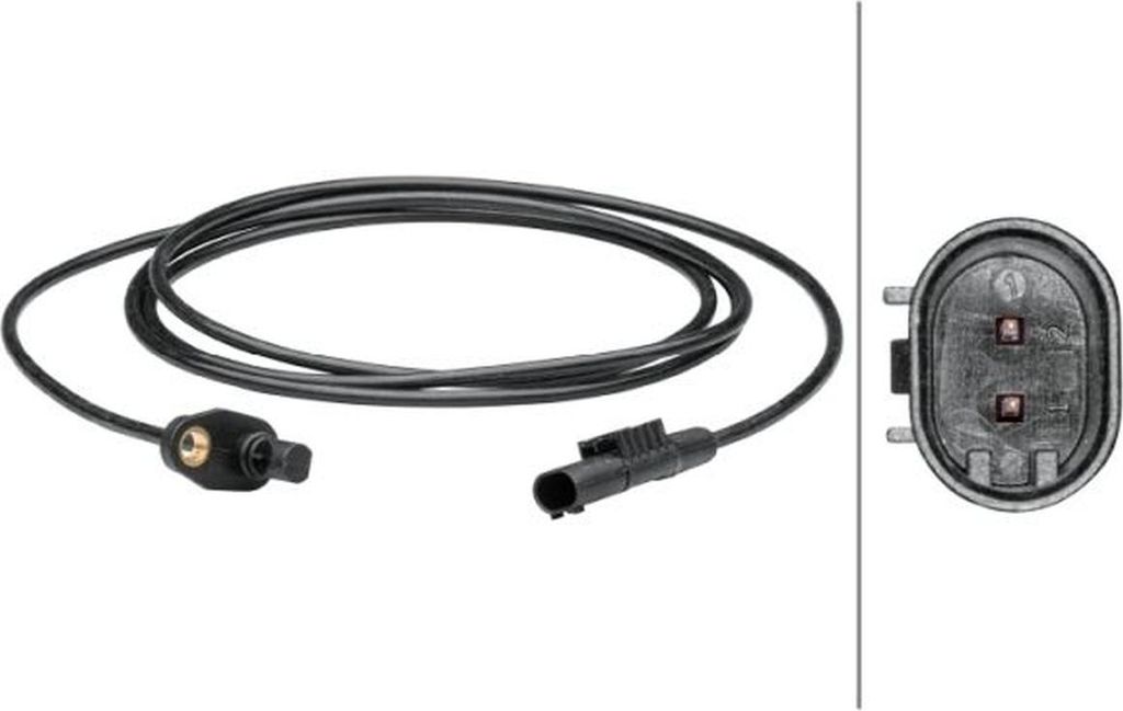 Sensor Raddrehzahl 2-polig aktiv 1.870 mm Kabel HELLA für u.a. VW CRAFTER