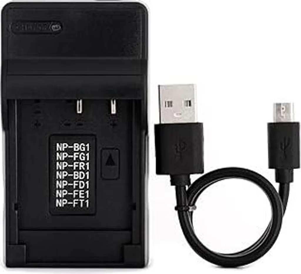 Caricabatterie USB Norifon NP-BG1 per Sony Cyber-Shot DSC-H50 DSC-H55 DSC-H70 DSC-H90 DSC-HX30V DSC-HX5V DSC-HX7V DSC-HX9V DSC-W150 DSC-W290 DSC-W230 DSC-W220 DSC-W200 DSC-W300 DSC-W50 e altro ancora