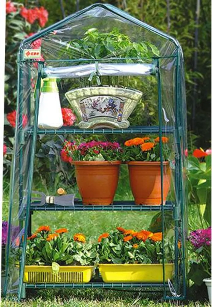 Serre de balcon BALCONY 3 avec 3 niveaux pour petits espaces extérieurs