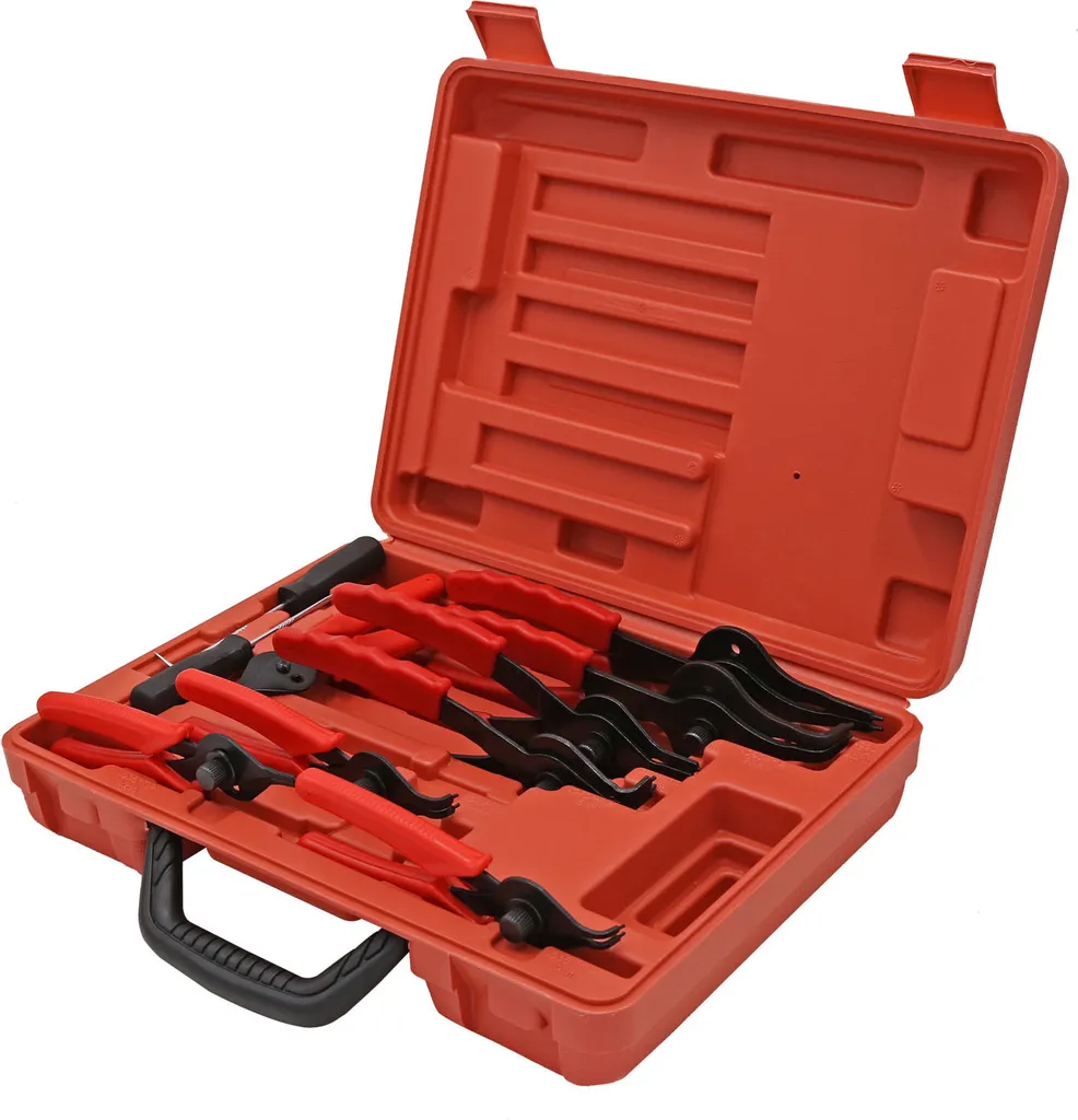 Kit Pinze per Anelli di Sicurezza Wiltec 11 Pezzi - Esterni e Interni