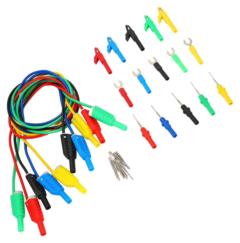 Pointes de test silicone empilables avec pinces et broches à fourche - 4