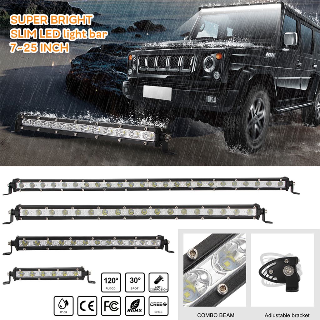 8inch Led Licht Bar Super Dünnes Arbeitsnetz für Auto SUV 8 Zoll