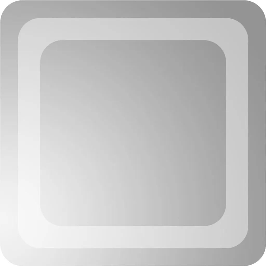 Specchio da Bagno LED 30x30 cm: Illuminazione Trucco per Piccoli Spazi
