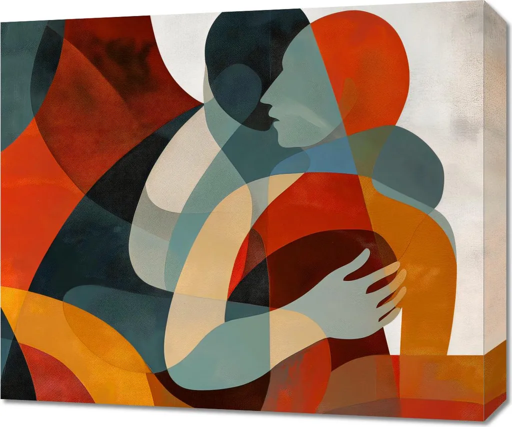 Image Étreinte 60 x 50 cm - Habillez vos Murs Vides avec Élégance