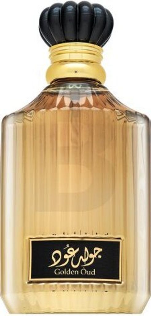 A bottle of Asdaaf Golden Oud Eau de Parfum.