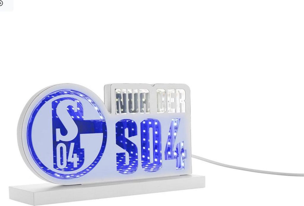 FC Schalke 04 S04 LED-Licht Nur der S04 Mirror Produktbild 