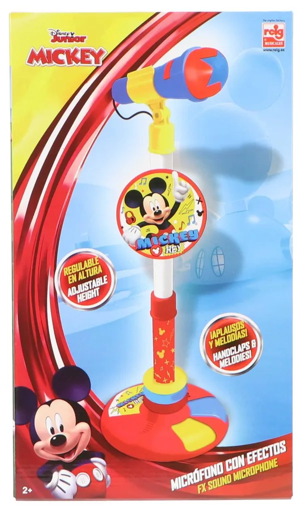 Micro Jouet Mickey Mouse Disney avec Support pour Petit Chanteur