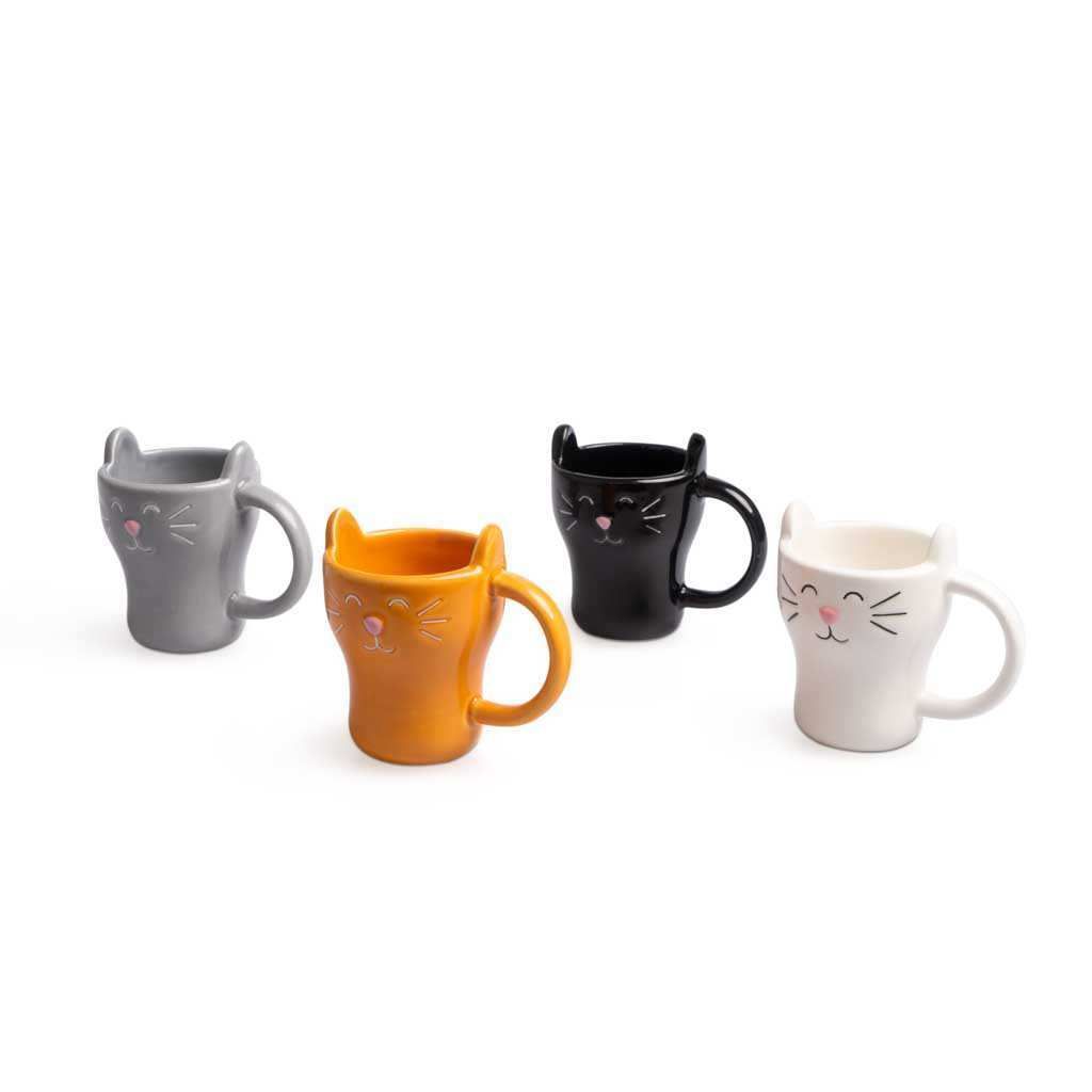 kaffeeset Meow!90 ml Keramik 4 Stück