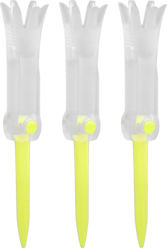 Faltbares Trainings-Golf-Tee, Anti-Fliegen, drehbares Übungszubehör, Ballstollen für Golf, Gelb