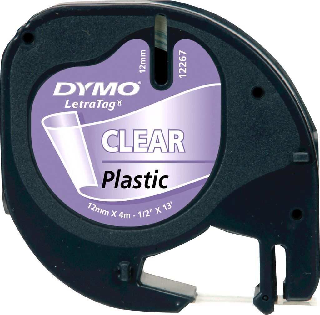 Páska na štítky Dymo LetraTag 12 mm x 4 m, čierna na Obrázok produktu 