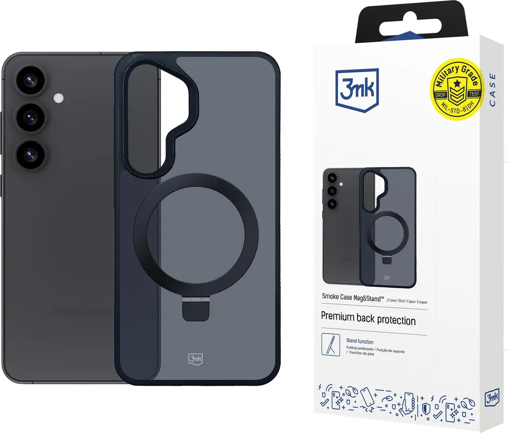 Samsung Galaxy S25+ - Custodia 3Mk Smoke Mag&Stand