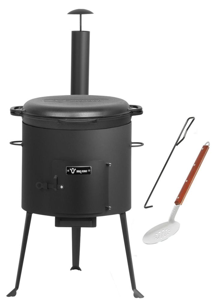 Liatinový kazan BBQ-Toro 19 l s kazanovou rúrou Ø 39,5 cm, Obrázok produktu 