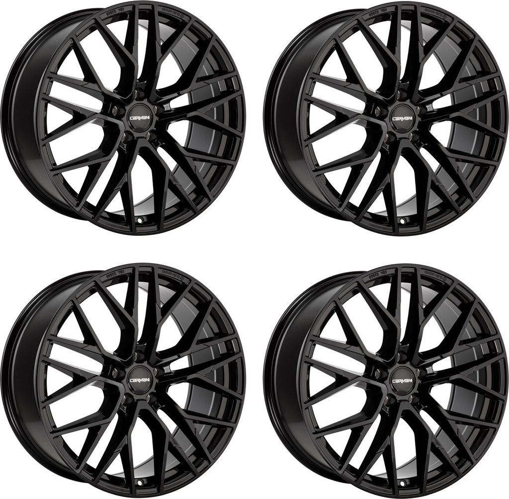 4 x Carmani Felgen 20 Ludwig 6.5 Zollx16 Zoll ET45 5x108 black CA206516F45B kompatibel mit Citroën Berlingo C4 Picasso