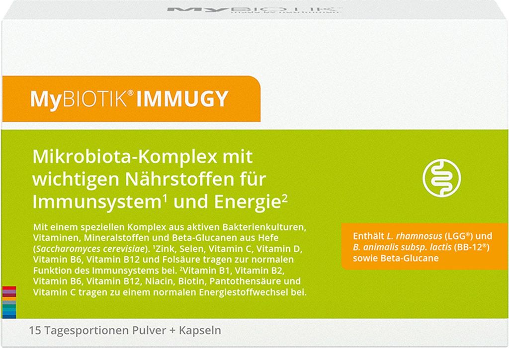 MyBIOTIK IMMUGY 15x2 g Pulver +30 Kapseln 1 St