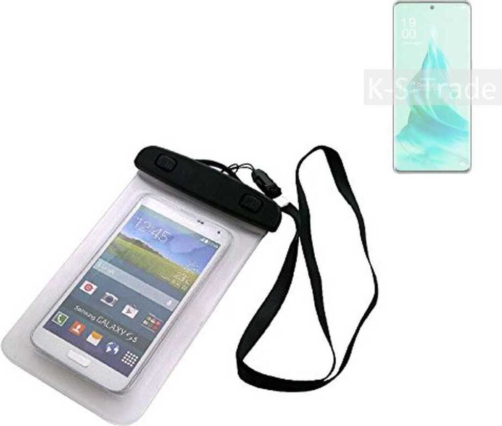 K-S-Trade Schutz Hülle Handy Hülle Kompatibel mit Oppo Reno9 Pro+ Beach Bag wasserdicht 16cm x 10cm Schutzhülle Staub Sand Flachwasser Beachbag