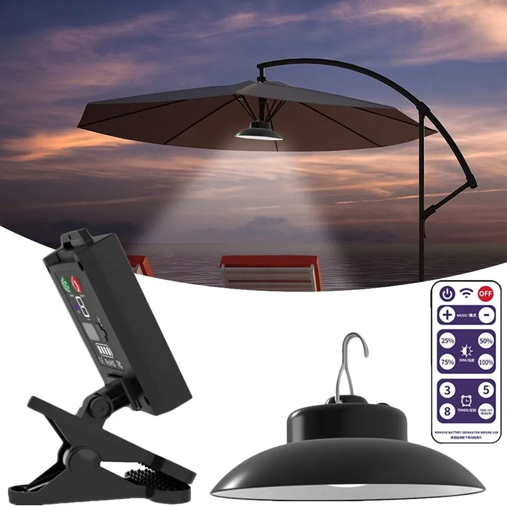 Lampe solaire suspendue IP66 étanche pour jardin et terrasse - Set de 2