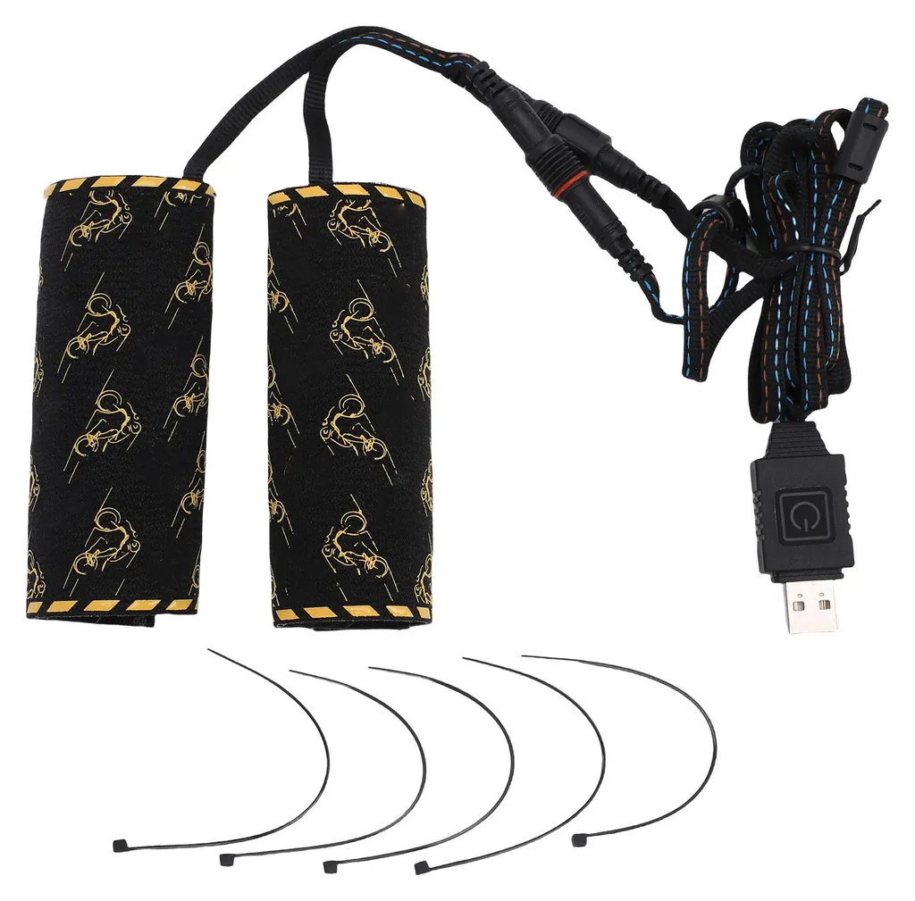 Poignées de guidon chauffantes USB pour vélo de ville et VTT étanches