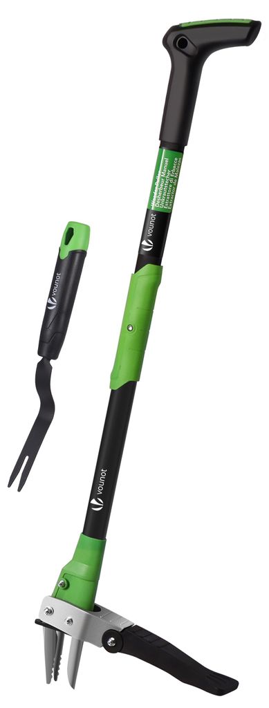 VOUNOT® Unkrautstecher Gardena mit Handgabel, langem Stiel Produktbild 