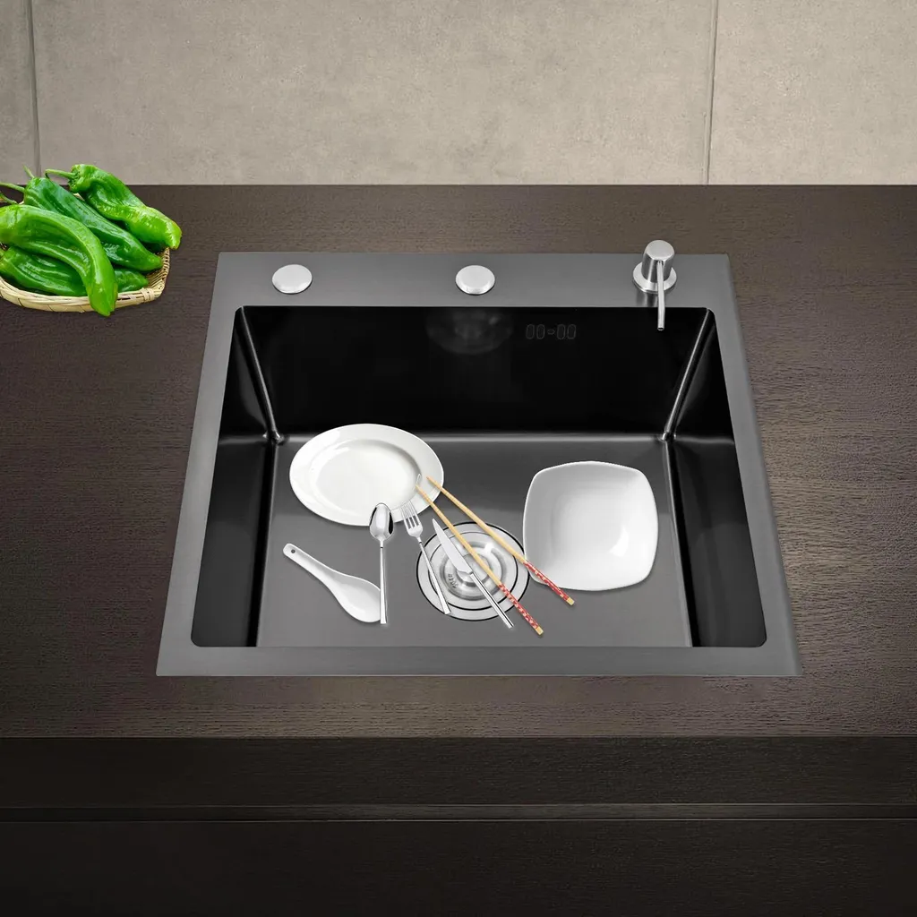 Évier de cuisine pour studio et petit espace en inox durable à encastrer - 6