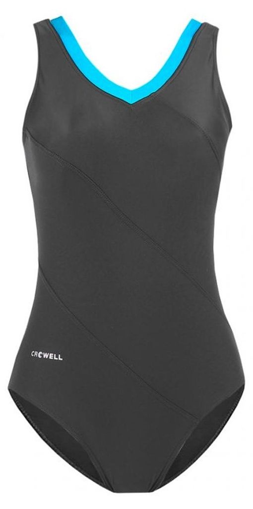 Crowell - "Angie" Badeanzug für Damen MR2098 (40 DE) (Blau/Grau)