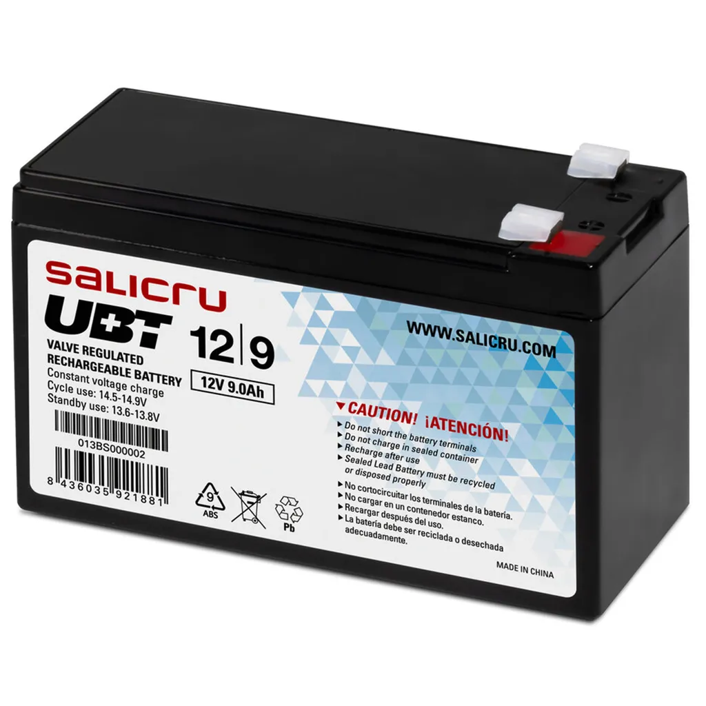 Batteria Salicru 12V 9Ah 013BS000002 | Miglior Backup per Home Office