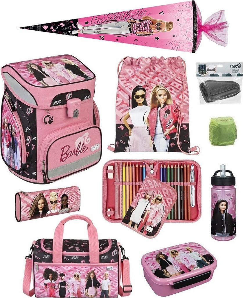 BARBIE Schulranzen Scooli EasyFit 10-teiliges Set mit Produktbild 