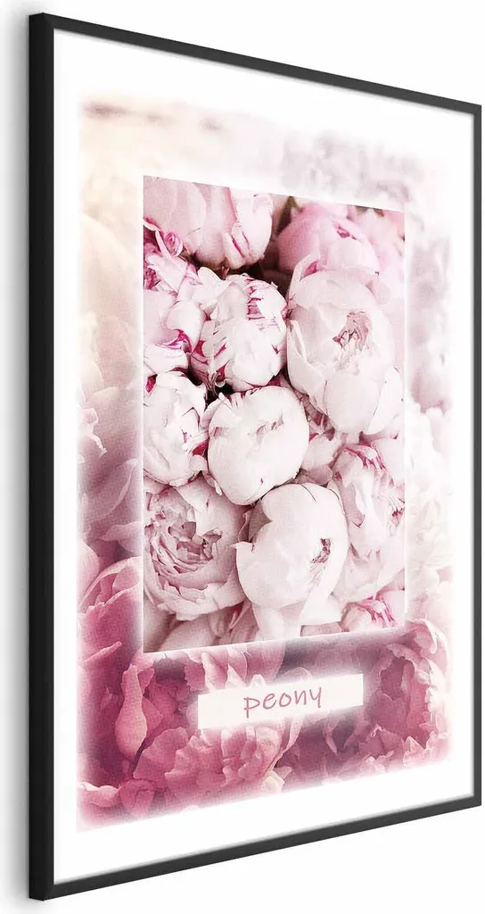 Poster con Cornice 40x60 cm - Delicatezza Primavera - Nero Moderno