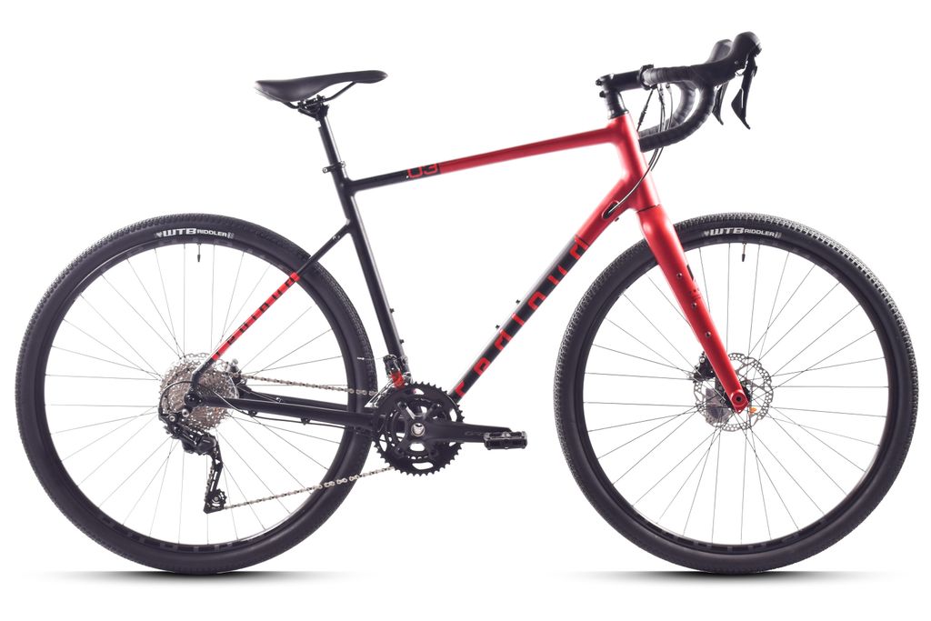 REDLOUD Gravelbike Gravel 28 Zoll GA.03 schwarz-rot Rahmenhöhe 60 cm Damen Herren 20 Gänge hydr. Scheibenbremse