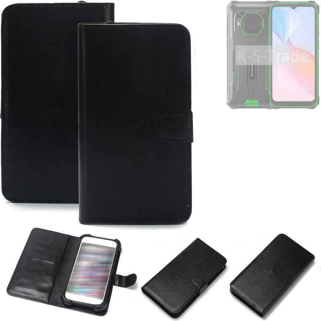 K-S-Trade Handyhülle Schutzhülle kompatibel mit Blackview BV6200 Pro Handy Schutz Hülle Handyhülle Bumper schwarz 1x