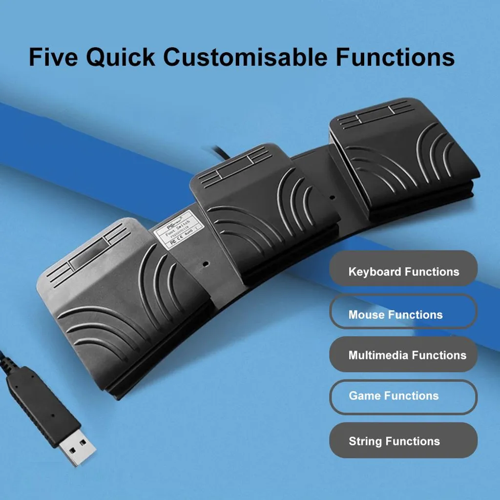 Commutateur de pied USB actionnable pour commande PC et instruments