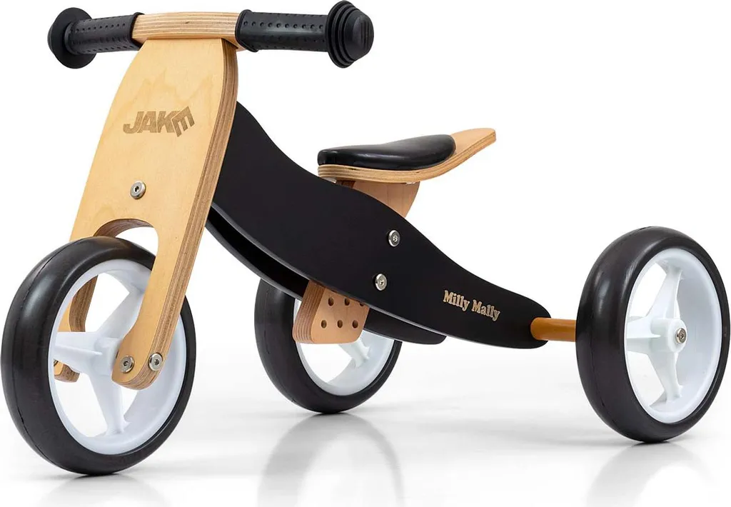 Milly Mally JAKE Classic Black : Vélo 2-en-1 Multifonction pour Enfant