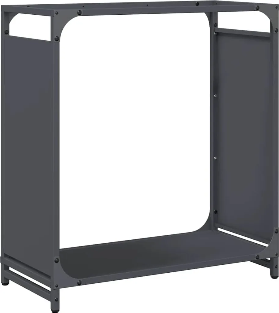Portalegna Moderno 60x28x65 cm Antracite vidaXL - Acciaio di Design