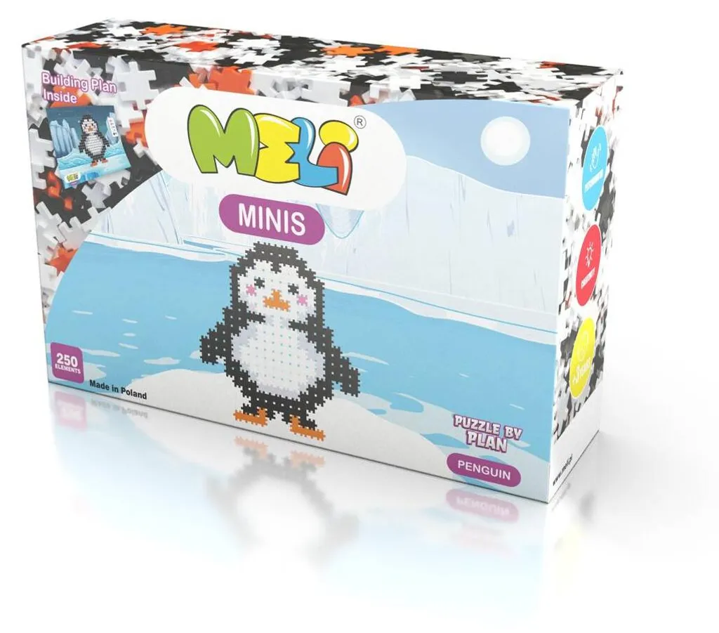 Meli Mini Kit créatif Le pingouin 250 pièces de puzzle pour enfant 3 ans - 2