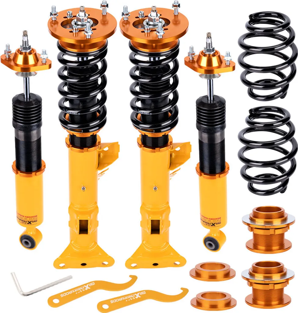 Kit combinés filetés BMW E36 avec plaques de cambrage réglables complètes