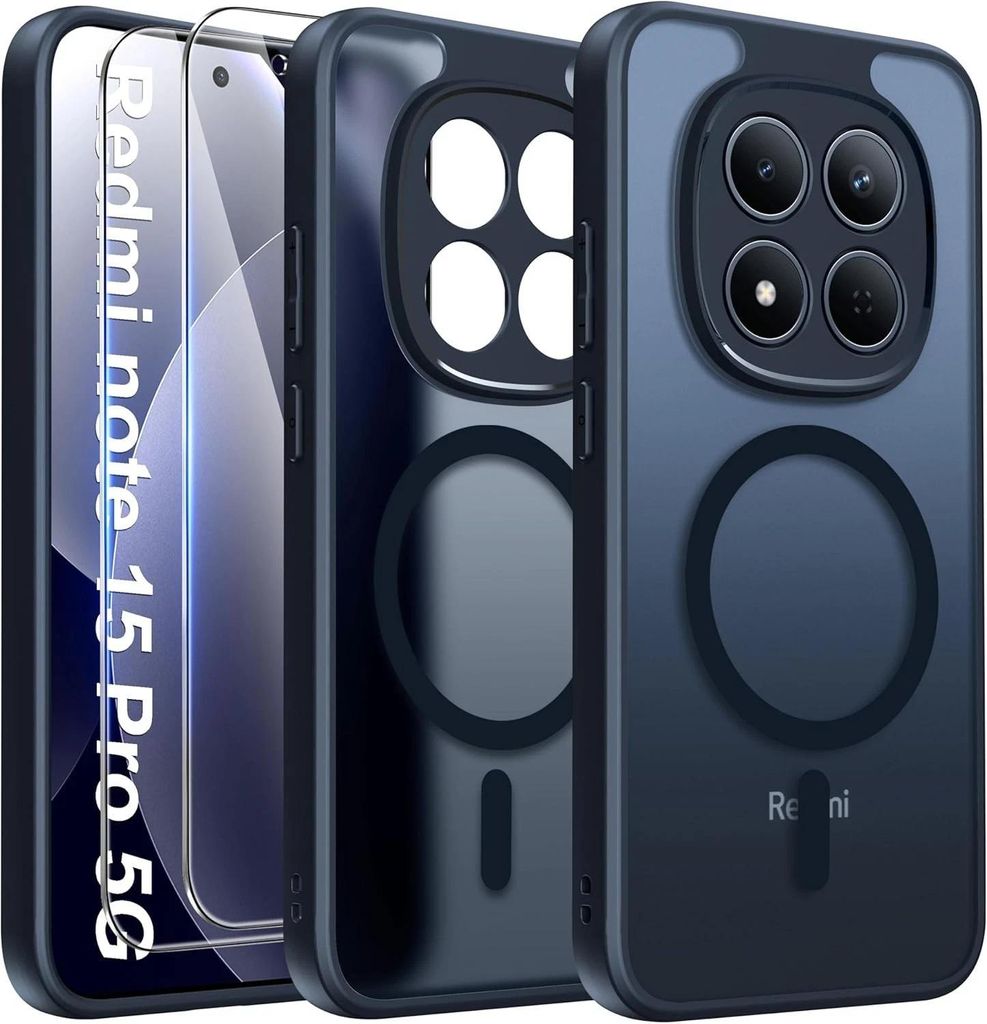 Hülle + 2X Schutzglas für Xiaomi Redmi Note 15 Pro 5G Produktbild 