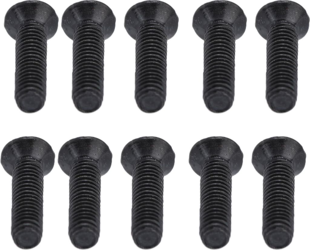 50Stück Senkkopf-Kreuzschlitzschrauben DIN 965 Schwarz Verzinkt Maschinenschrauben Sortiment KitM3x12