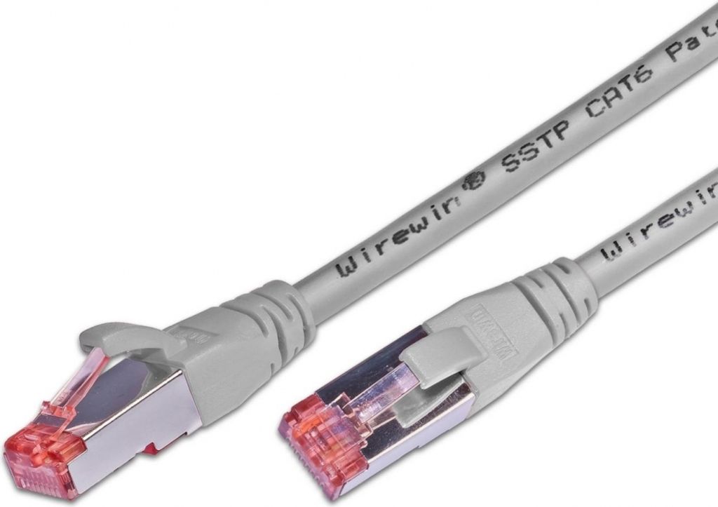 Wirewin SLIM P6 2 GR - Patchkabel - grau