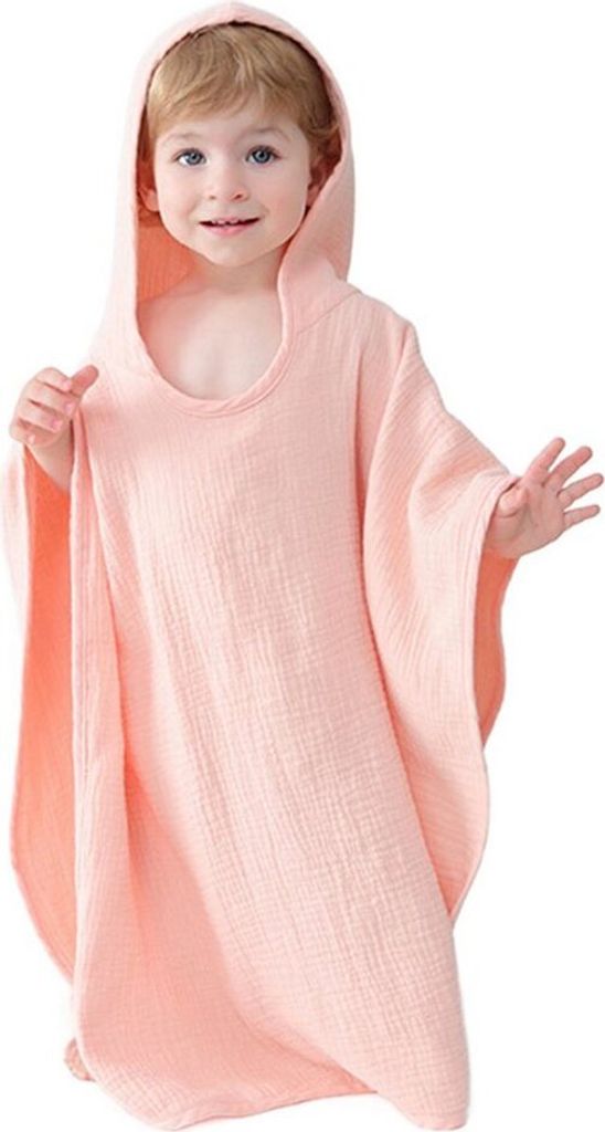 Baby Baumwolle Kinder Badetuch Ummantel Bademantel Strandtücher, Farbe: Rosa
