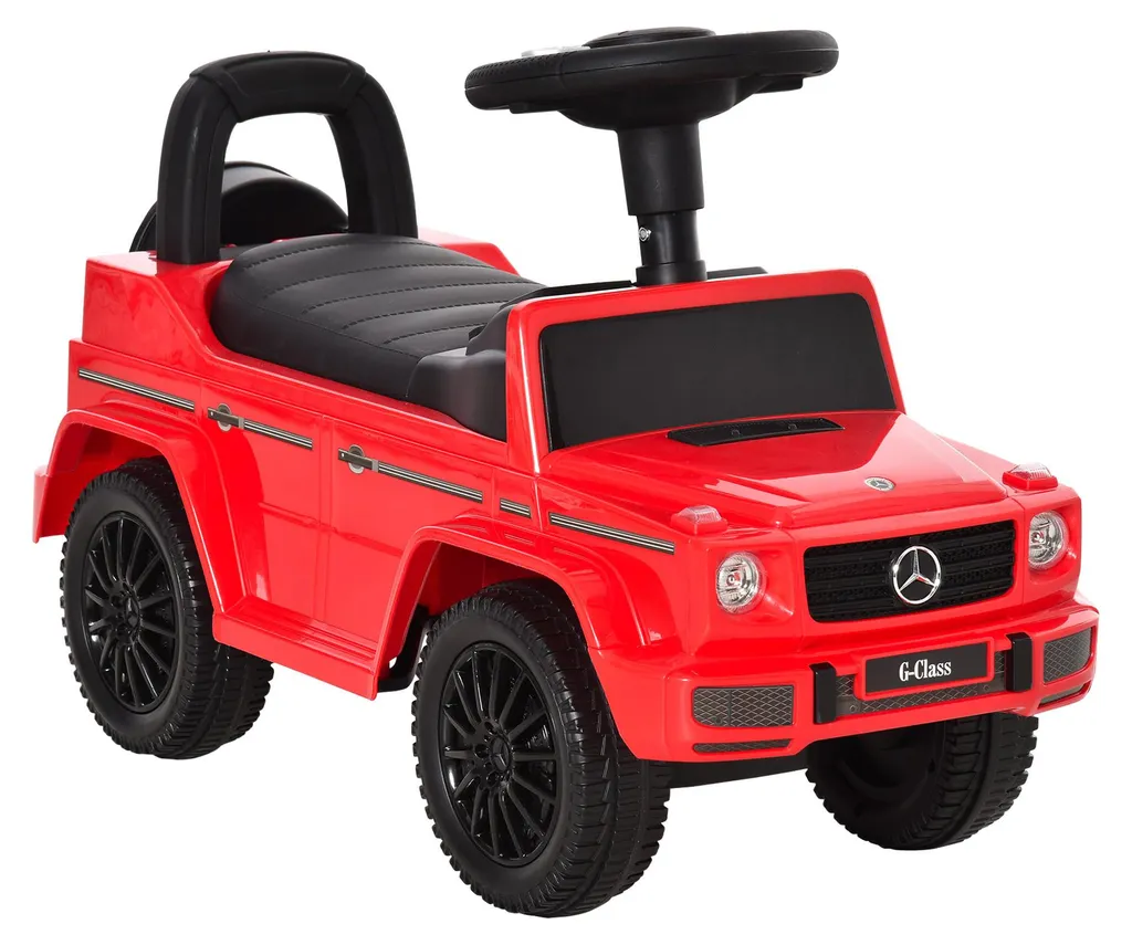 Camion à pousser enfant Mercedes avec coffre à jouets intégré