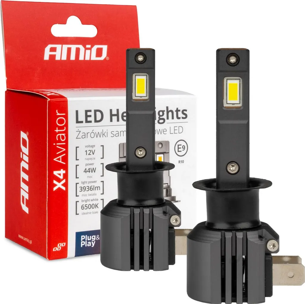 Ampoules LED H1 X4 Aviator 6500K CANBUS Anti-Erreur AMIO-03761