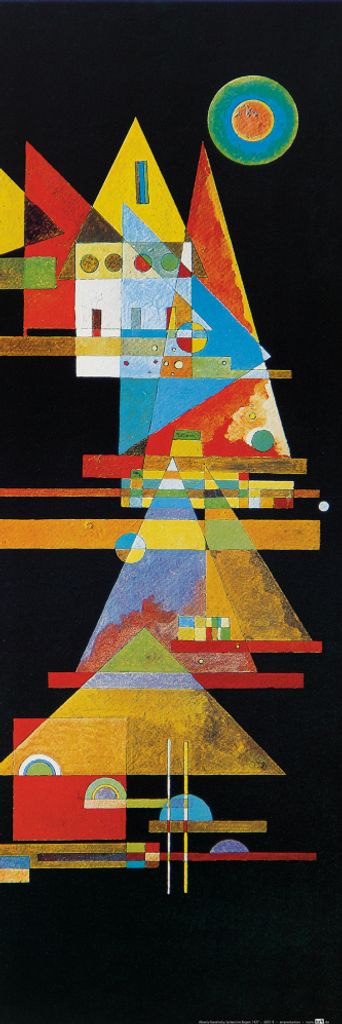 Wassily Kandinsky Kunstdruck Bild - Spitzen Im Bogen, 1927 (91 x 30 cm)