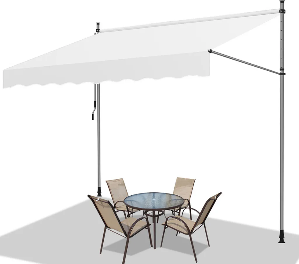 Tenda da Sole per Balcone TolleTour 250cm: Ombra Fresca senza Fori