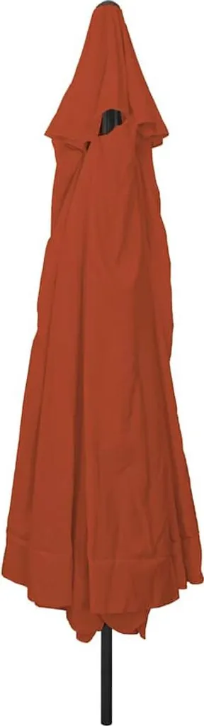 vidaXL Ombrellone da giardino in terracotta 395 x 395 x 245 cm