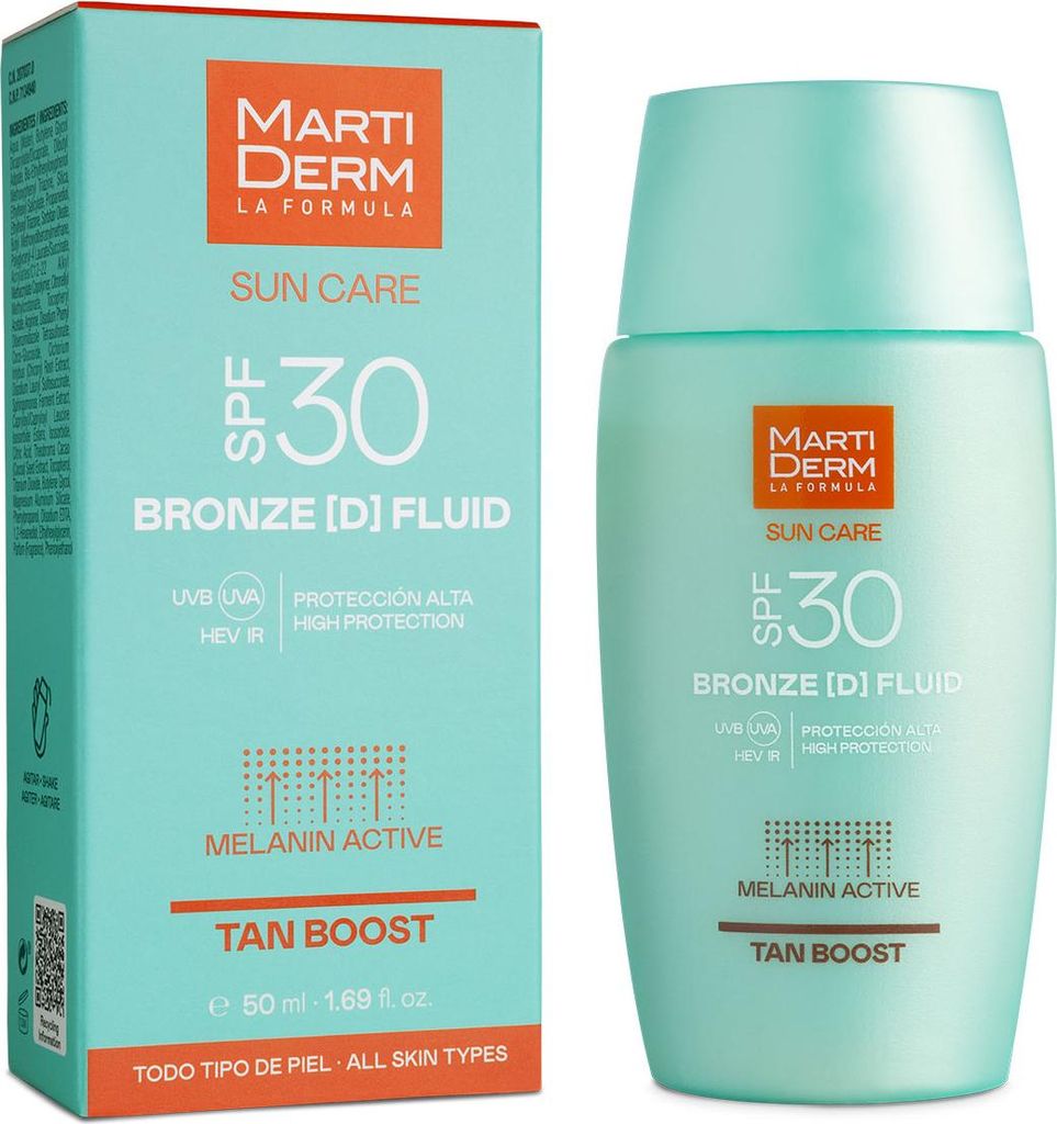 MartiDerm Sun Care SPF30 BronzeD Fluid 50ml, Gesichtsfluid mit Sonnenschutz 50ml