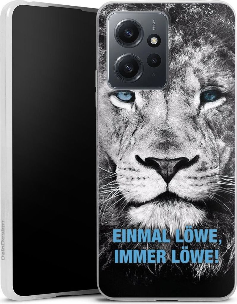 DeinDesign Slim Hülle für Xiaomi Redmi Note 12 4G Silikon Case Ultra Dünn Handyhülle Löwe Offizielles Lizenzprodukt TSV 1860 München